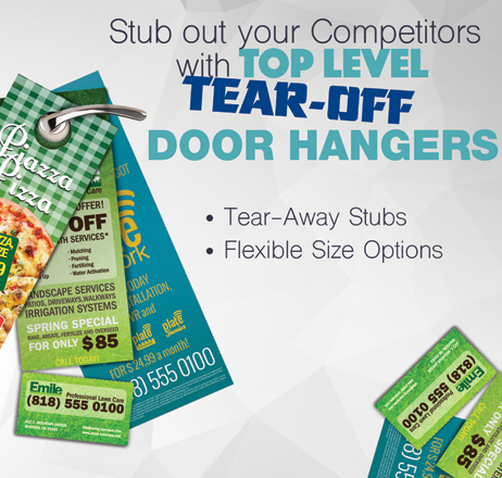 Door Hangers with Tear Off Coupons